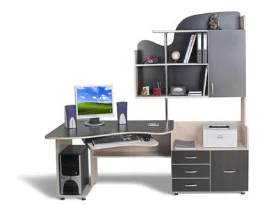 Размеры компьютерного и письменного стола: высота, длина и ширина | Hoff