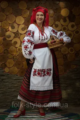 Украинский национальный женский костюм в этническом стиле № 158 купить  недорого от украинского производителя вышиванок и национальных костюмов в  интернет-магазине ❰❰FOLK STYLE❱❱