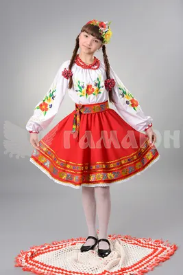 Украинский национальный костюм для девочки №25 - Гамаюн
