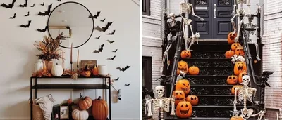 Картинки по запросу украшение дома на хэллоуин с флажками | Halloween  crafts, Halloween banner, Diy halloween decorations
