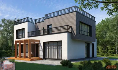 Проект дизайна фасада загородного дома: заказать | АРХ1 Архитектура