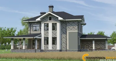 Дизайн фасада частного дома - дизайн фасада дома - проект. | Арт-Терем