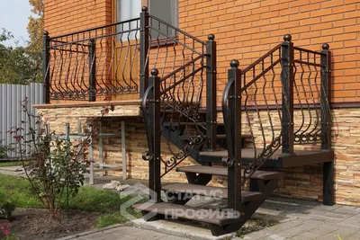 Металлические уличные лестницы для частного дома 👑 на заказ с фото, купить  от 45 000₽