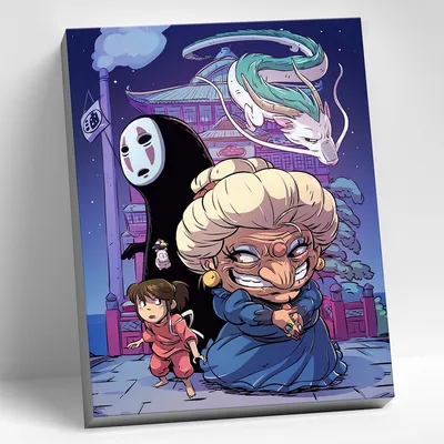 Купить Постер Studio Ghibli #15 (на заказ) Унесенные призраками в Woody  Comics