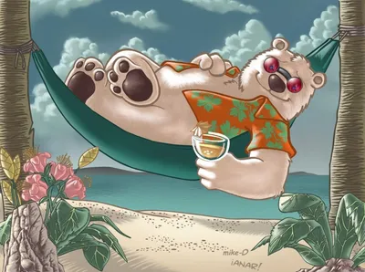 Отдых, отпуск - Повседневная анимация - Анимация - SuperGif