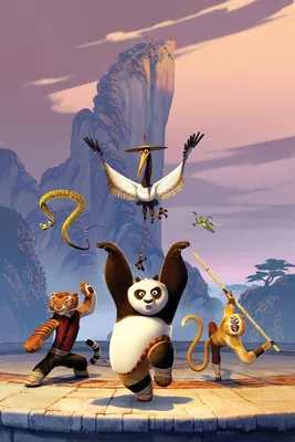 Картинка для торта \" Кунг-фу Панда (Kung Fu Panda)\" - PT103945 печать на  сахарной пищевой бумаге