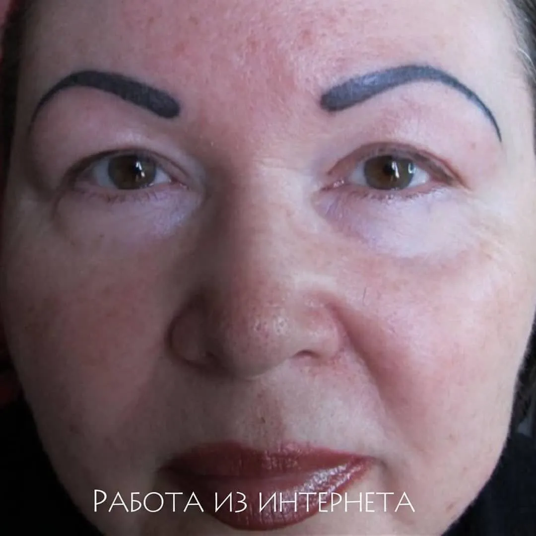 Ужасный татуаж на фото: небольшой размер Ужасный татуаж на фото: небольшой размер