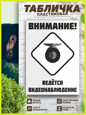 Табличка, Ведется видеонаблюдение ИНФОМАГ 114316608 купить за 400 ₽ в  интернет-магазине Wildberries