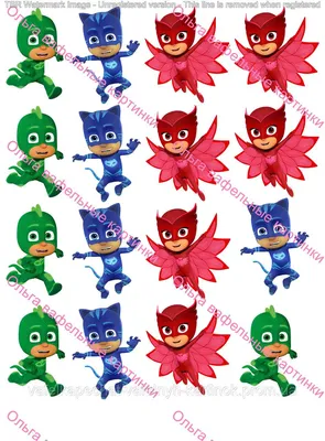 Вафельная картинка - Вафельная картинка Герои в масках, PJ Masks Цена: 50  грн. (бумага ультрагладкая). Цена: 90 грн. (бумага сахарная). | Facebook