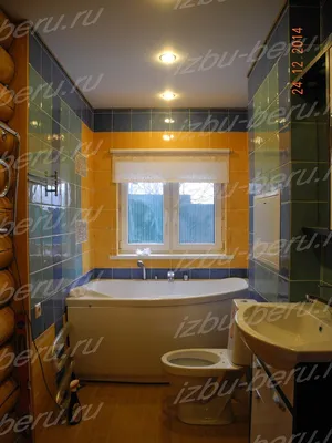 Ванные комнаты в деревянном доме с настольной раковиной –135 лучших  фото-идей дизайна интерьера ванной | Houzz Россия