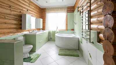 Ванная комната на даче: как защитить деревянные стены