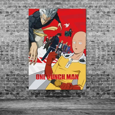 Плакат \"Ванпанчмен, One-Punch Man\", 60×40см (ID#1605626750), цена: 190 ₴,  купить на Prom.ua