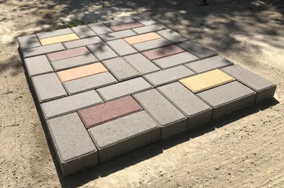 Фотография оригинальных вариантов укладки тротуарной плитки кирпичик для сада