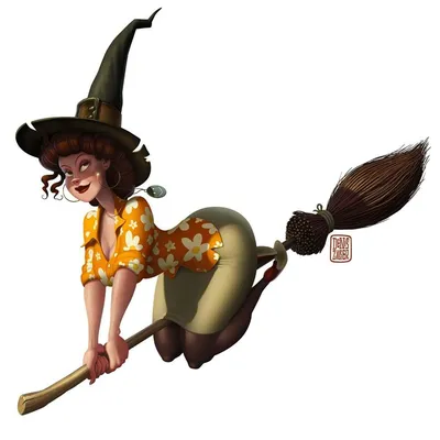 Летающая ведьма на метле с смартфоном в руках. символ женщины. современный  плоский мультфильм красочный Иллюстрация вектора - иллюстрации  насчитывающей изолировано, малыш: 231850849
