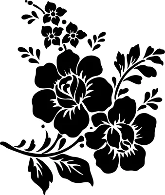 Векторные цветы чёрной линей - Фрилансер Мария Минина moominmary -  Портфолио - Работа #4461695