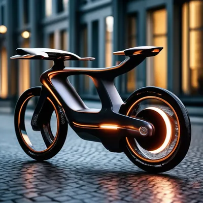 Велосипед будущего 2050, футуристический…» — создано в Шедевруме