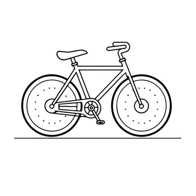 Детский рисунок велосипеда :: Стоковая фотография :: Pixel-Shot Studio
