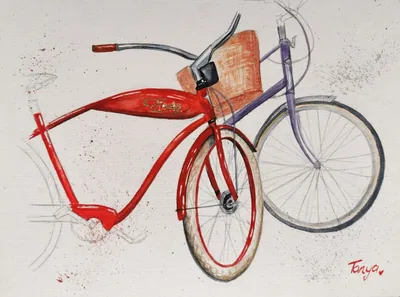 Велосипед | Рисунки, Велосипед