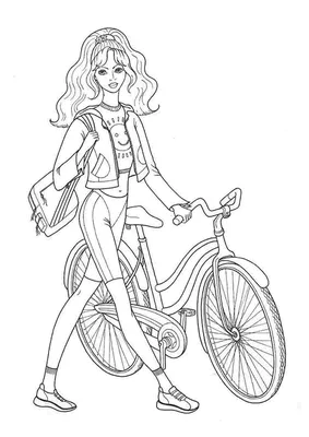 Графический эскиз велосипеда Стоковая иллюстрация ©zzorna #277849466
