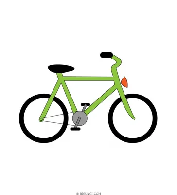 Велосипед рисунок для детей - 136 фото