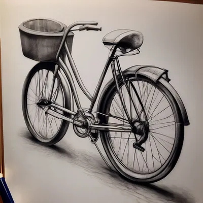 Нарисованный От Руки Велосипед С Иллюстрацией Цветов — стоковая векторная  графика и другие изображения на тему Белый фон - iStock