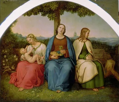 Икона из янтаря Вера, Надежда, Любовь и мать их Святая София в  интернет-магазине янтаря Amberholl