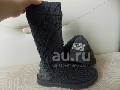 Теплые вязаные фирменные угги ugg australia classic cardy grey сша. 37,  цена 740 грн - купить Сапоги и ботинки бу - Клумба