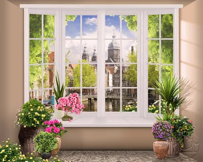 Красивый вид из окна моего дома, …» — создано в Шедевруме
