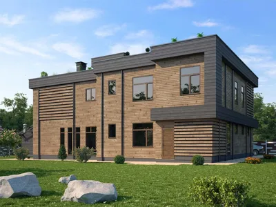 Проект одноэтажного дома классической формы с двускатной крышей для  небольшого участка 186-127-1 c чертежами, фото, планировками - Планнерс
