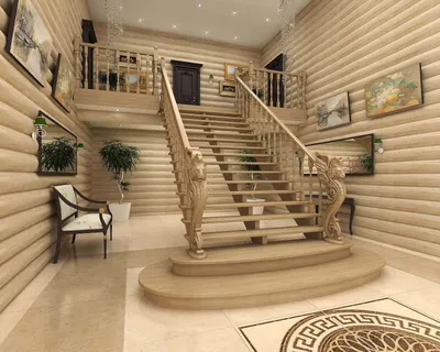 Лестницы в частный дом в Н.Новгороде | ООО «Классик» - Изготовление лестниц  в Нижнем Новгороде