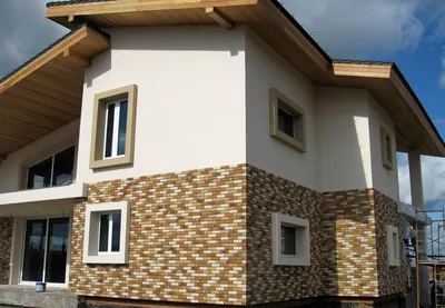 Отделка фасада частного дома: материалы и стили - Holz House