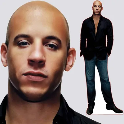 Ростовая фигура Вин Дизель (Vin Diesel) вид 2 (685х1800 мм) - купить по  выгодной цене | Магазин шаблонов Принт100