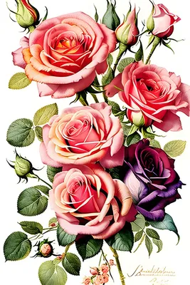 Vintage roses. Винтажные розы. em 2023 | Belas fotos de flores, Cores