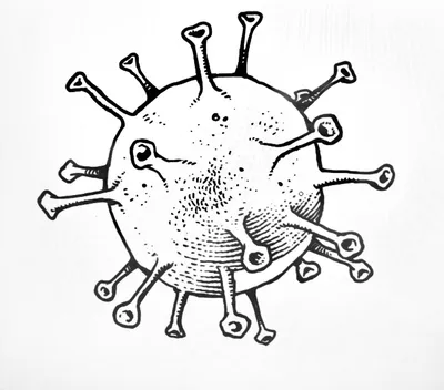 Рисунок на тему вирус - 41 фото