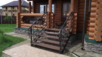 Входные лестницы в частный дом из металла | Металлические уличные лестницы  для дачи в СПб