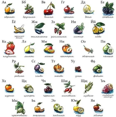 Проект фруктовая азбука для учеников 1 класса в картинках