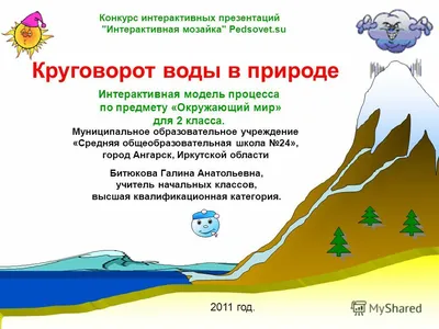 Круговорот воды рисунок для детей в природе - 60 фото