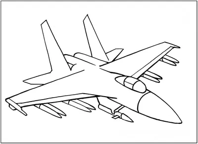 Раскраски Военный самолет 🖍. Раскрашиваем любимыми цветами бесплатно и с  улыбкой 👍