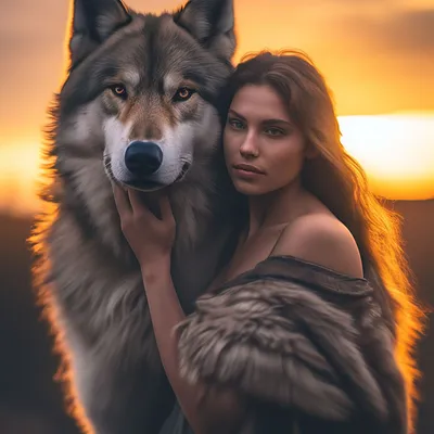 Волк на белом фоне | Премиум Фото