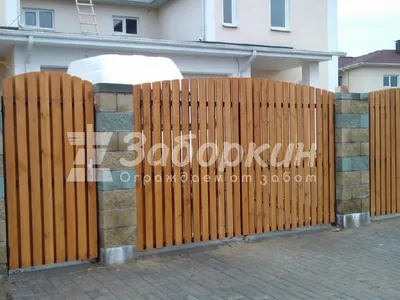 Купить распашные ворота для дачи с калиткой - цены с установкой в Москве -  Заборкин