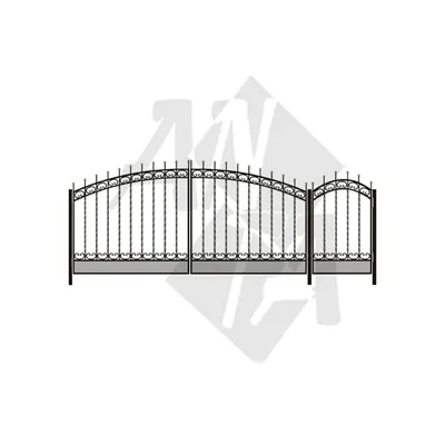 Широкие распашные ворота для дачи 1400*3300 - цена комплекта, купить в Луге