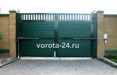 Ворота для дачи откатные с отдельной калиткой — купить в Рузе с установкой,  цена от 70686 руб.