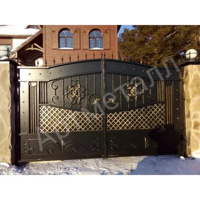 Ворота для дачи распашные с калиткой. Купить ворота распашные с калиткой  для дачи в Москве