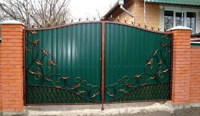Стальные распашные ворота на даче своими руками | Дача DIY | Дзен