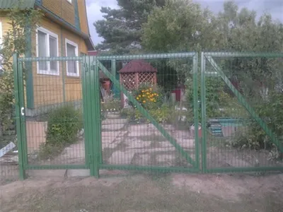 Откатные ворота недорого, установка откатных ворот цена от 62000 руб. с  монтажом в Москве и Московской области