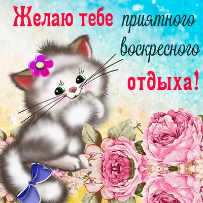 Открытка с воскресеньем, хорошего отдыха - GreetCard.ru