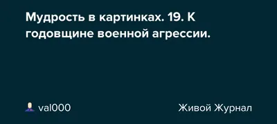 Мудрость в картинках. 19. К годовщине военной агрессии.