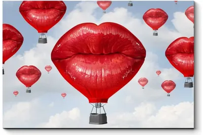 Воздушные шары для девушки «Поцелуй» купить в Москве с доставкой: цена,  фото, описание | Артикул:A-007676