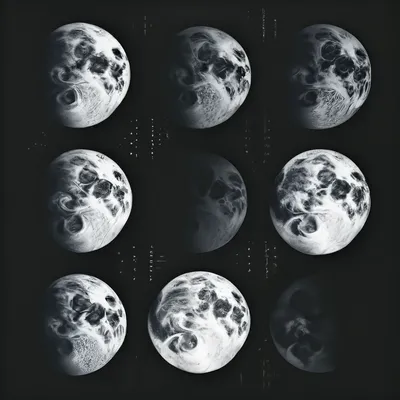 Фазы Луны — стоковые фотографии и другие картинки Луна - Луна, Лунный  календарь, Поверхность луны - iStock