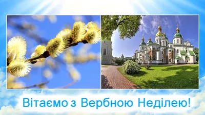 Вітаємо з Вербною неділею!